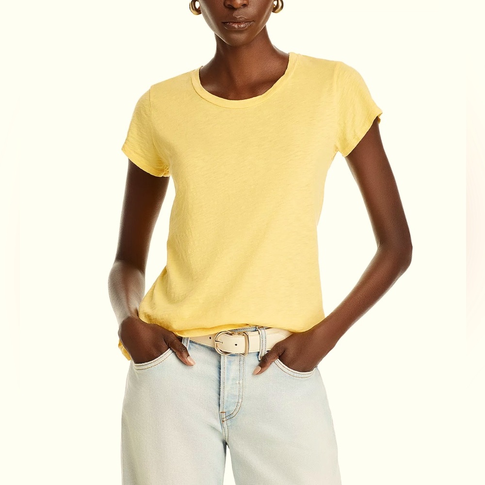 Yellow T shirt Wolford cotton velvet light